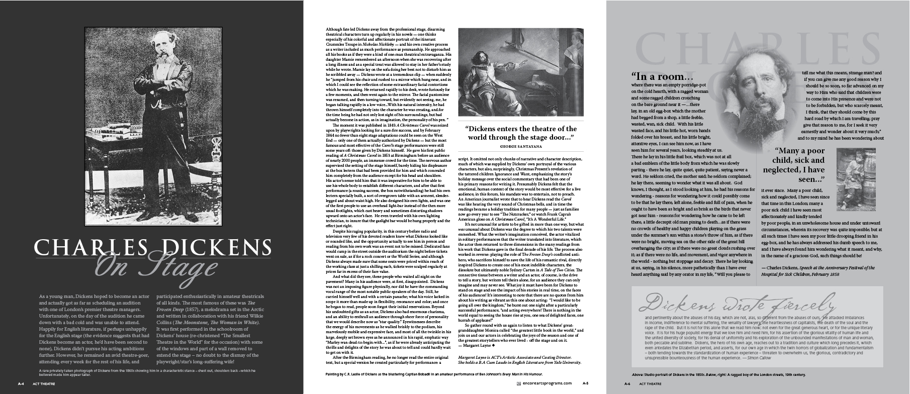 Magazine feature spread