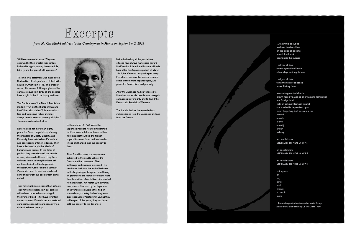 Magazine feature spread