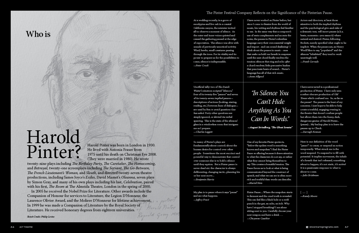 Magazine feature spread